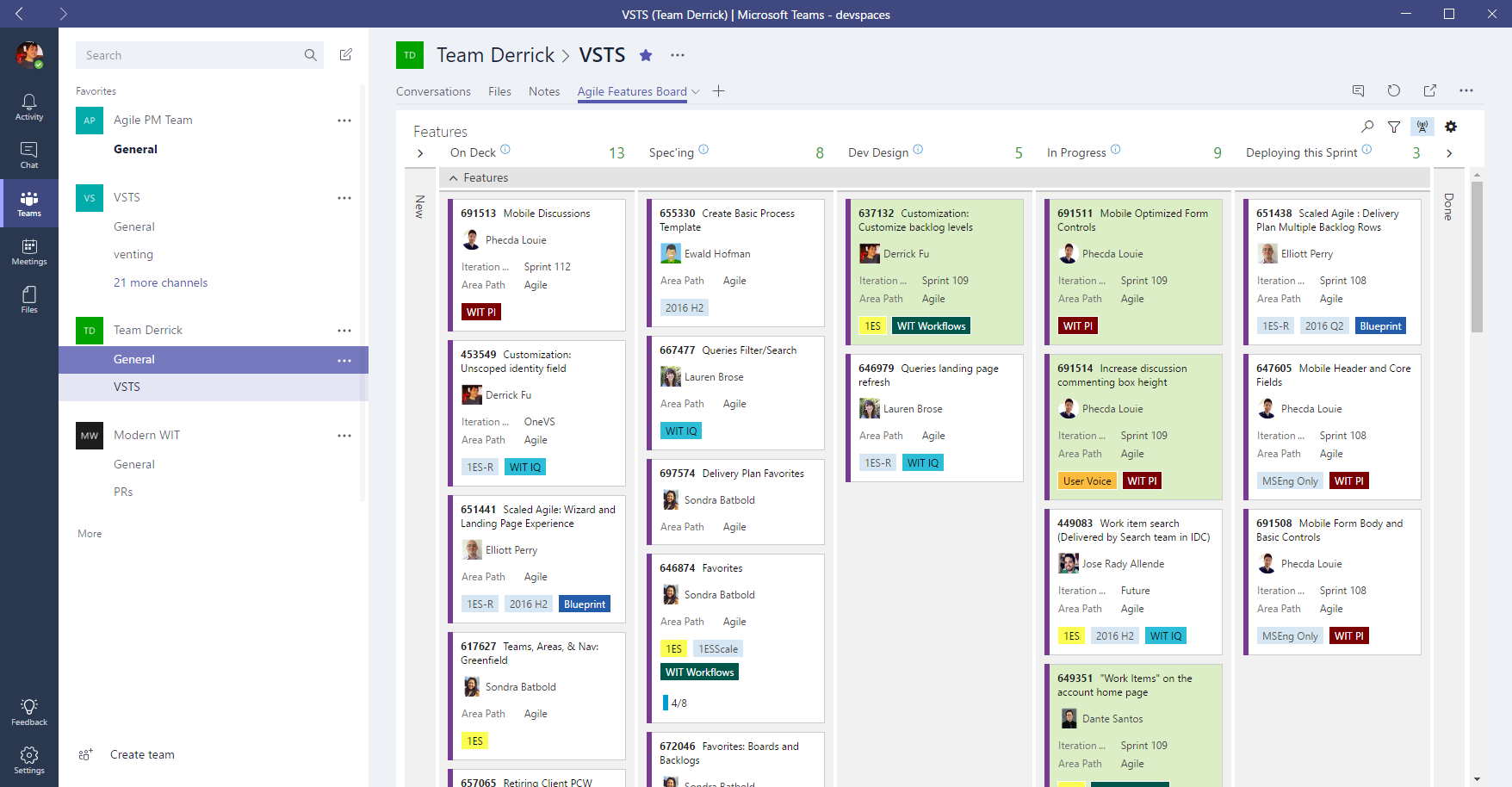 Microsoft Teams integration with Visual Studio Team