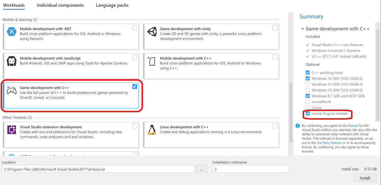 Including new. Microsoft Visual Studio Tools for applications 2017. Windows SDK Addon что это. The following components are required to Run this program DIRECTX runtime. Visual Studio 14 install options for ue4.