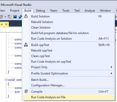 Visual Studio 2017 15.6预览2的C++静态分析改进-yiteyi-C++库