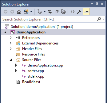 Solution Explorer Window