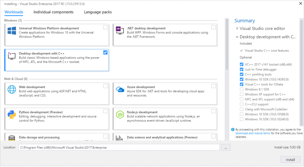 Getting Started With Visual Studio For C And C Development C Team Blog