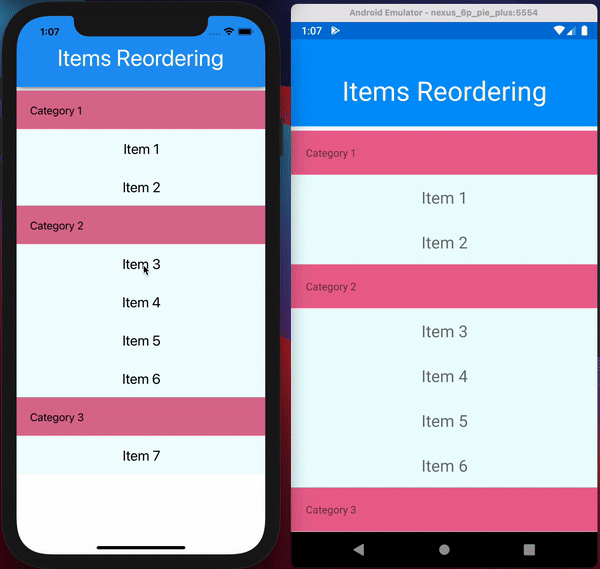 CollectionView Drag & Drop Item Reordering with Gesture Recognizers